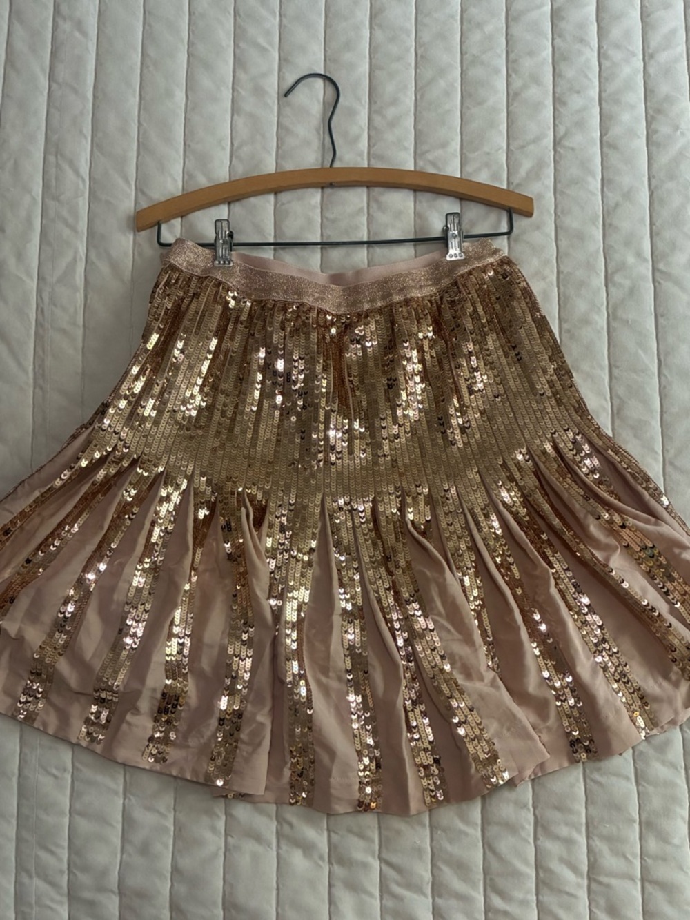 Anthropologie Bea Sequin Skirt
